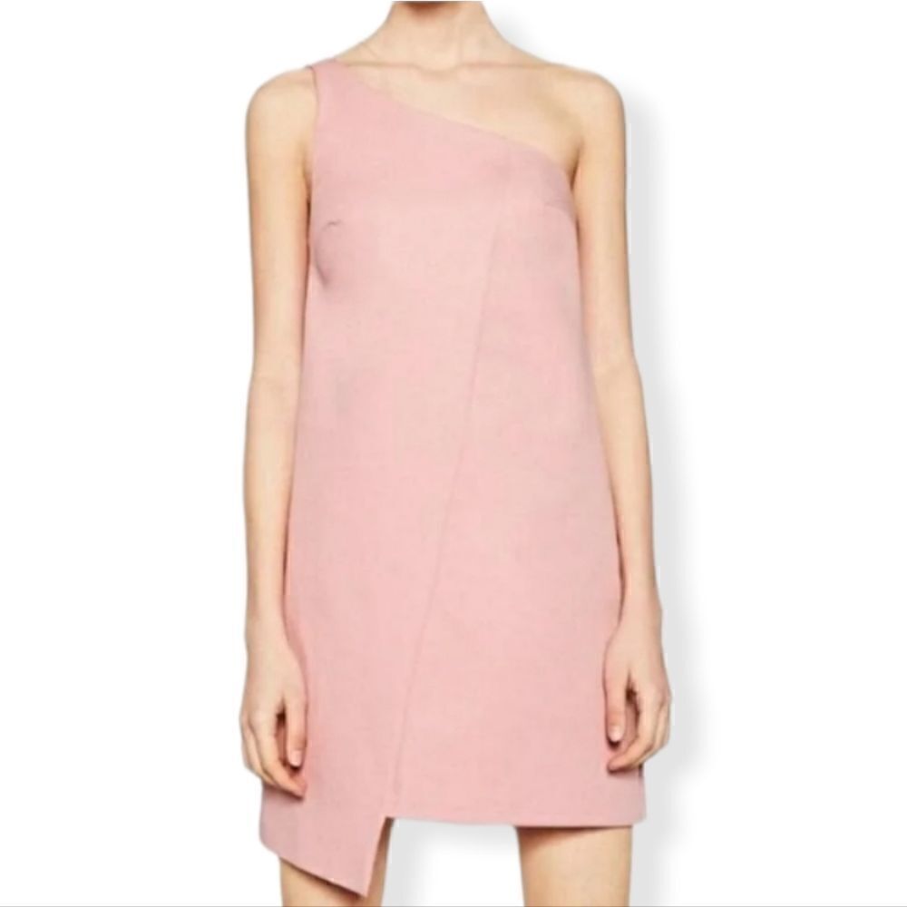 Zara trafaluc one shoulder dress